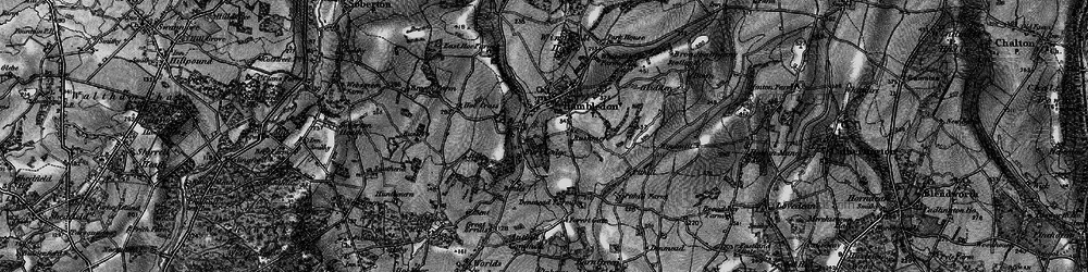 Old map of Hambledon in 1895