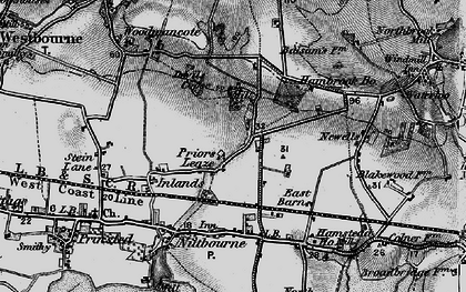 Old map of Hambrook in 1895