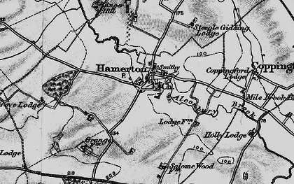 Old map of Hamerton in 1898