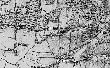 Old map of Hammerpot in 1895