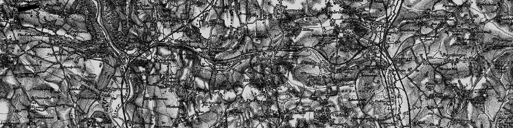 Old map of Hammersmith in 1895