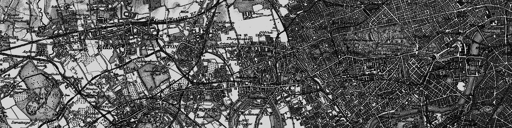 Old map of Hammersmith in 1896