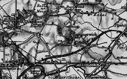 Old map of Hammerwich in 1898