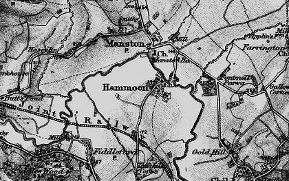 Old map of Hammoon in 1898