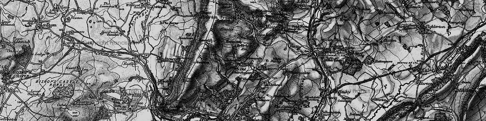 Old map of Hamperley in 1899