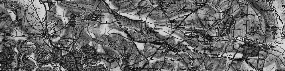 Old map of Hampnett in 1896