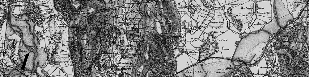 Old map of Hampsfield in 1898