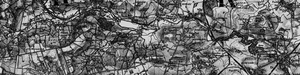 Old map of Hampsthwaite in 1898