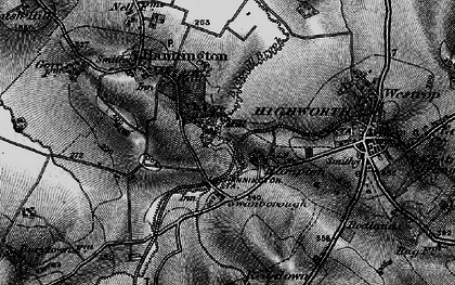 Old map of Hampton in 1896
