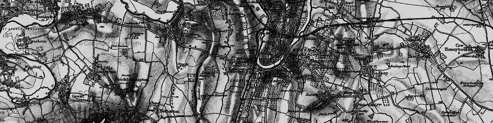 Old map of Hampton in 1898