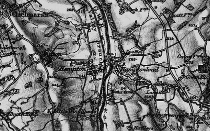 Old map of Butter Cross in 1899