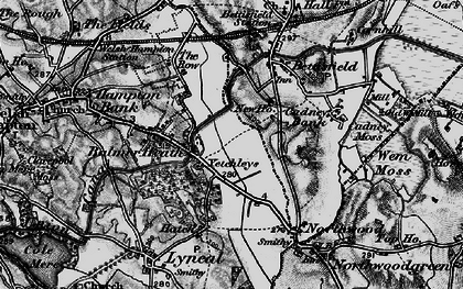 Old map of Hampton Bank in 1897