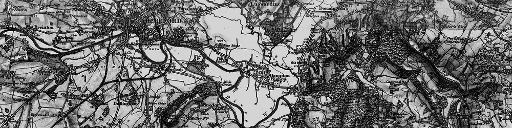 Old map of Hampton Bishop in 1898