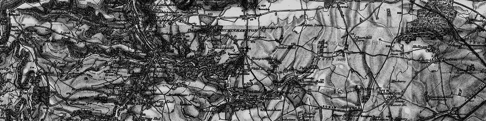 Old map of Hampton Fields in 1897
