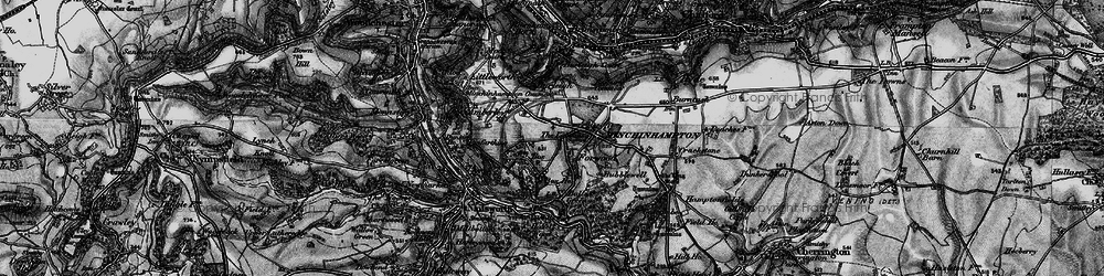 Old map of Hampton Green in 1897