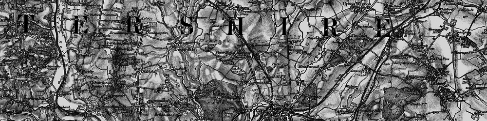 Old map of Hampton Lovett in 1898