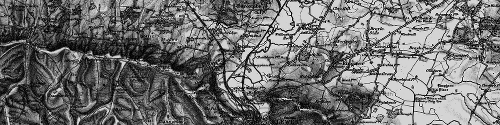 Old map of Hamsey in 1895