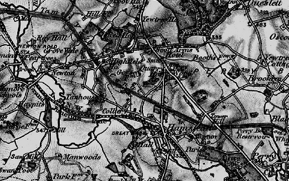 Old map of Hamstead in 1899
