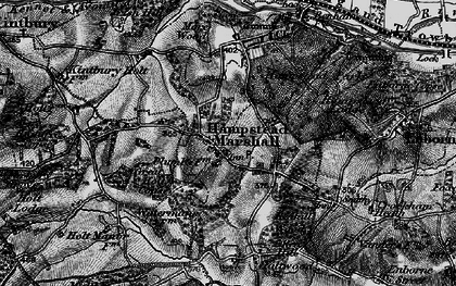 Old map of Hamstead Marshall in 1895