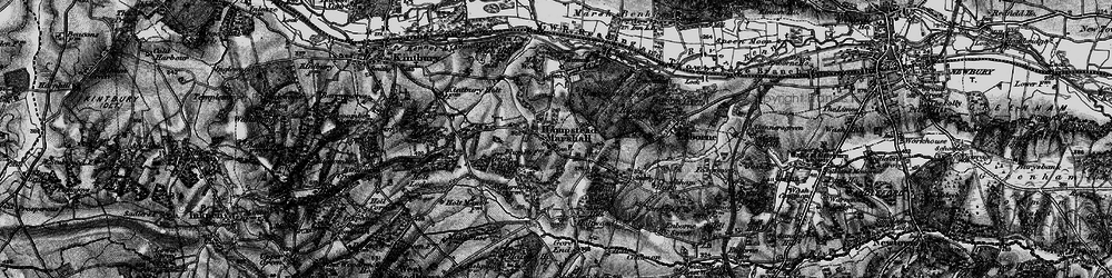 Old map of Hamstead Marshall in 1895