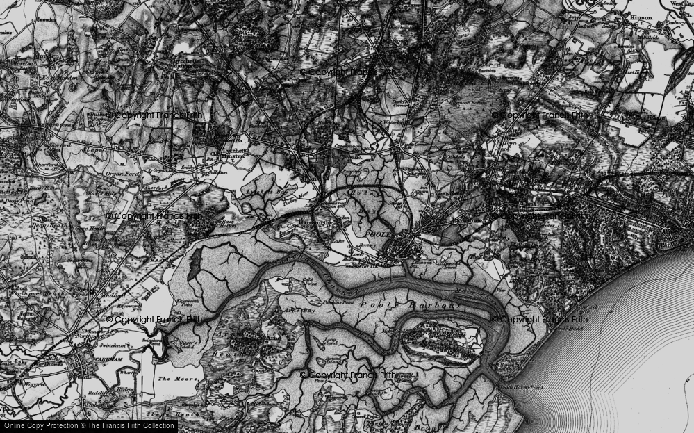 Old Map of Hamworthy, 1895 in 1895