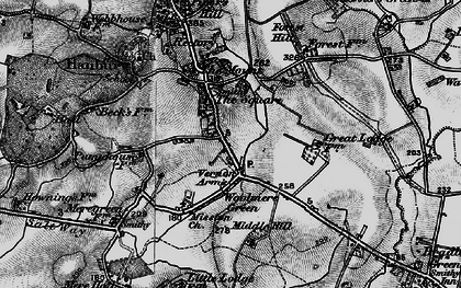Old map of Hanbury in 1898