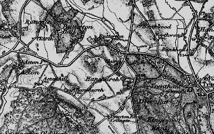 Old map of Hanchurch in 1897