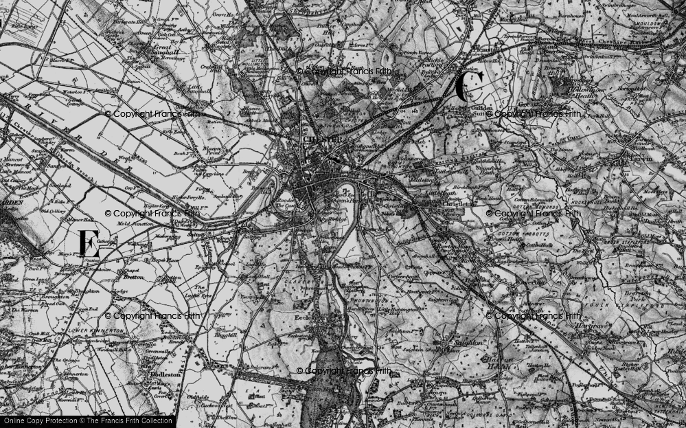 Old Map of Handbridge, 1897 in 1897