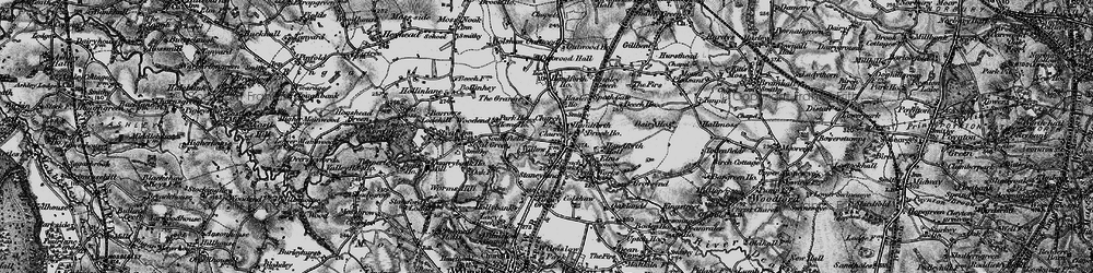 Old map of Handforth in 1896