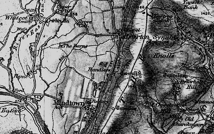 Old map of Handless in 1899