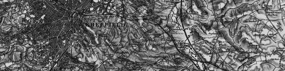 Old map of Handsworth in 1896