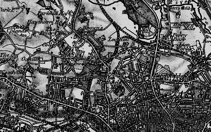 Old map of Handsworth Wood in 1899
