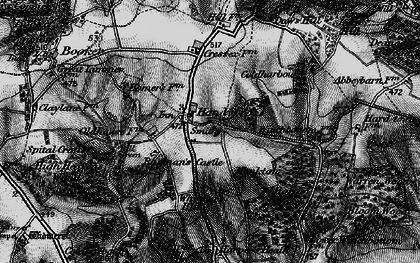 Old map of Handy Cross in 1895