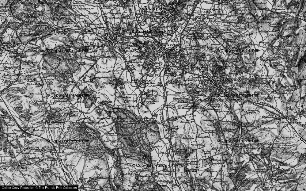 Old Map of Hanford, 1897 in 1897