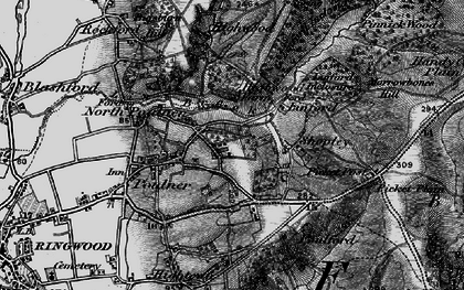 Old map of Hangersley in 1895