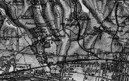Old map of Hangleton in 1895