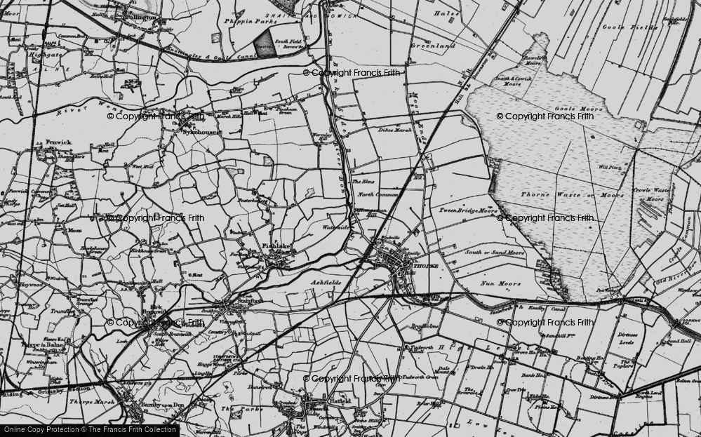 Old Map of Historic Map covering Elms, The in 1895