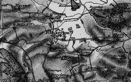 Old map of Hankerton in 1896