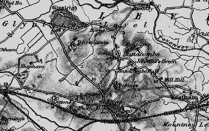 Old map of Hankham in 1895
