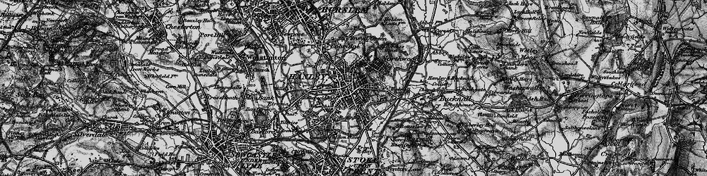 Old map of Hanley in 1897