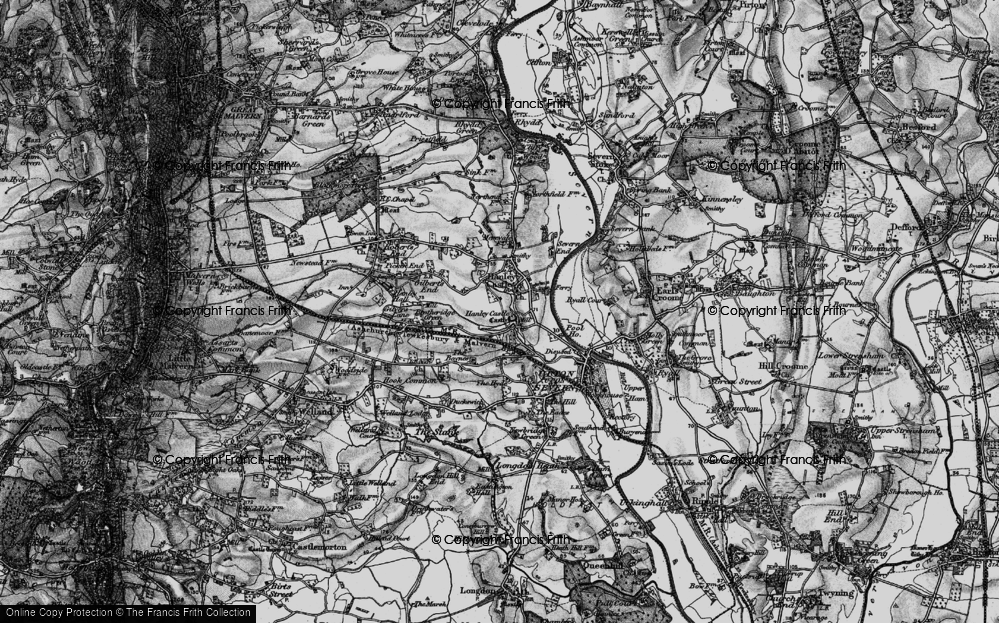 Old Map of Hanley Castle, 1898 in 1898