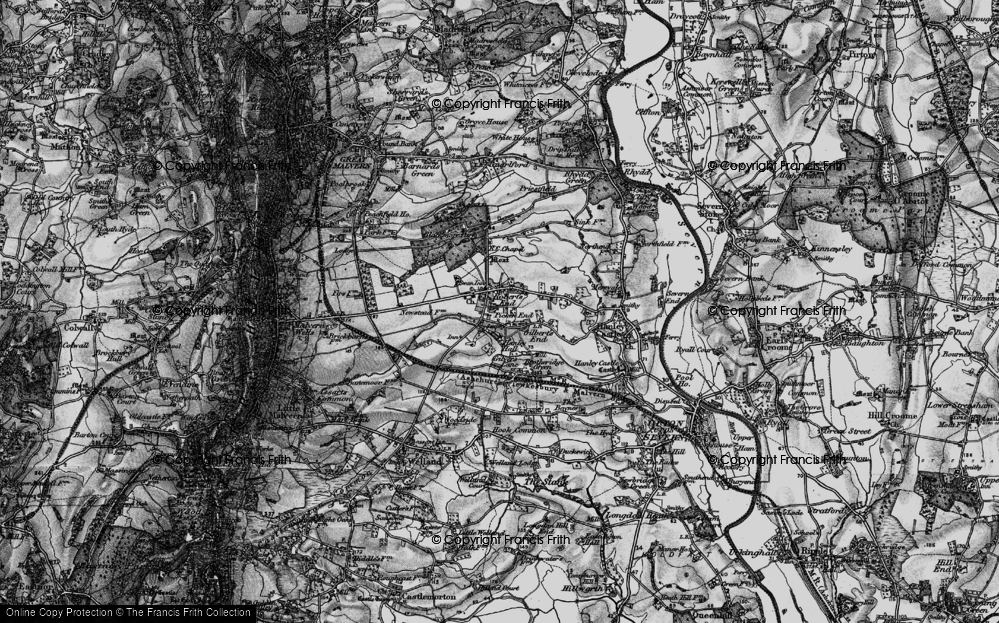 Old Map of Hanley Swan, 1898 in 1898