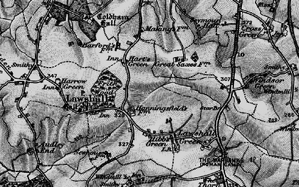 Old map of Hanningfields Green in 1898