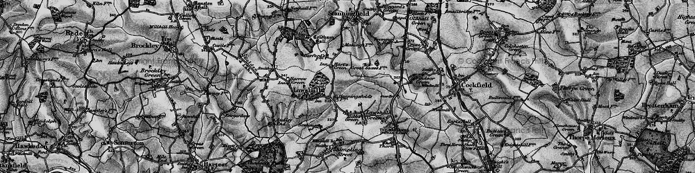 Old map of Hanningfields Green in 1898