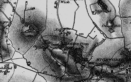 Old map of Hannington in 1896
