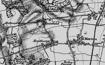 Old map of Hanthorpe in 1895