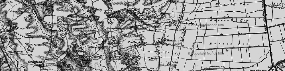 Old map of Hanthorpe in 1895