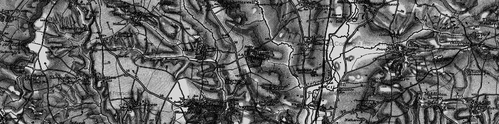 Old map of Hanwell in 1896