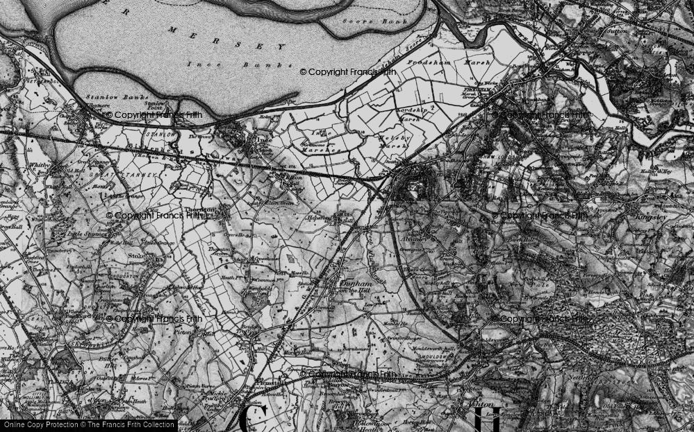 Old Map of Hapsford, 1896 in 1896