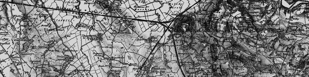 Old map of Hapsford in 1896